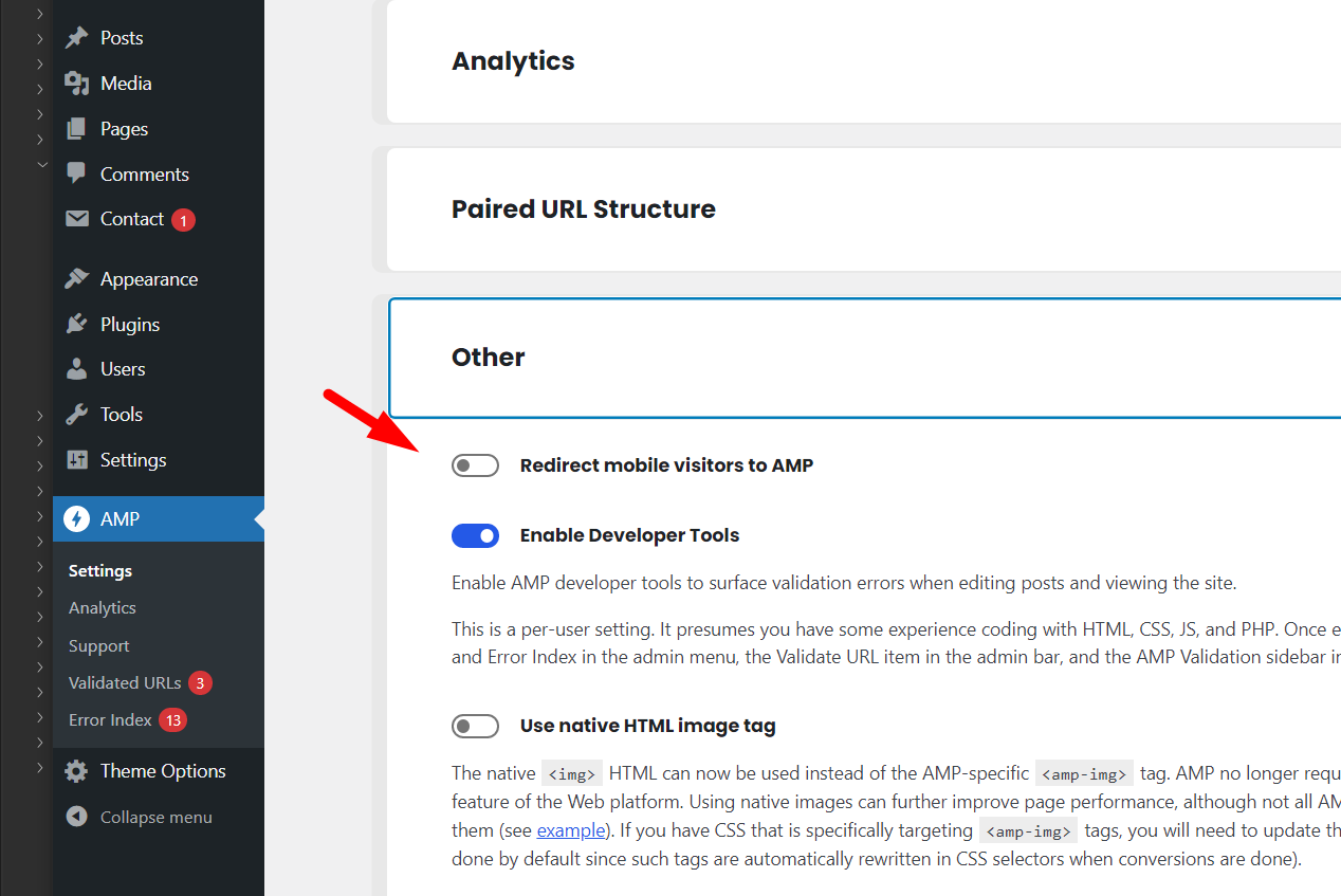 Disable Mobile Redirections