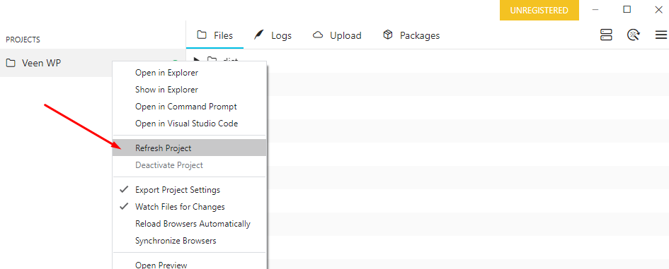 Refresh will ensure all dynamic files are properly assigned