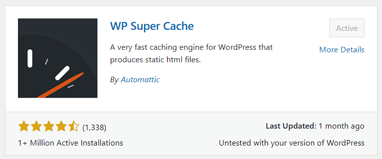 Super Cache Plugin