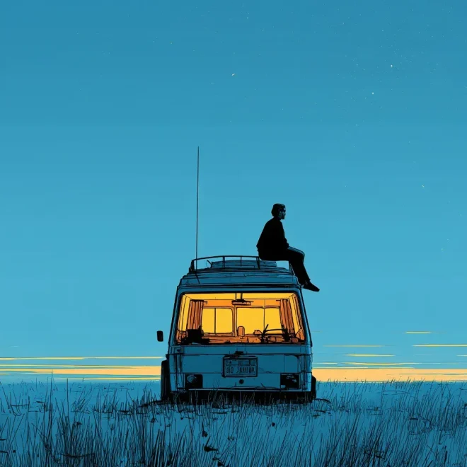 Swings suspended from clouds